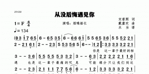 从没后悔遇见你