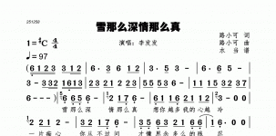 雪那么深情那么真