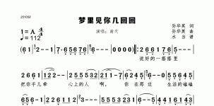 梦里见你几回回