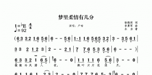 梦里柔情有几分