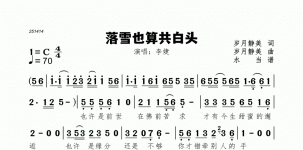 落雪也算共白头