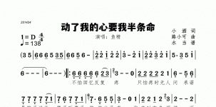 动了我的心要我半条命