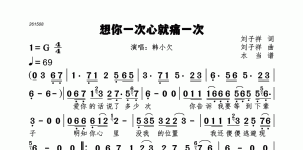 想你一次心就痛一次