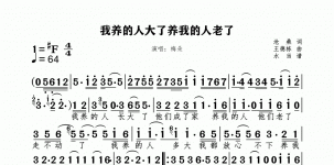 我养的人大了养我的人老了