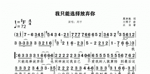 我只能选择放弃你