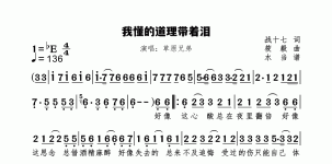 我懂的道理带着泪