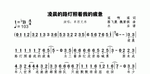 凌晨的路灯照着我的疲惫