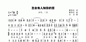 怎会有人知你的苦