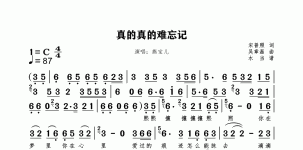 真的真的难忘记