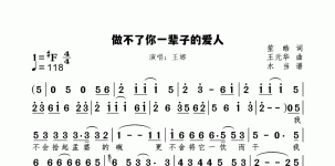 做不了你一辈子的爱人