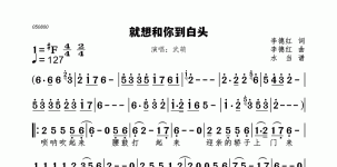 就想和你到白头