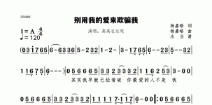 别用我的爱来欺骗我