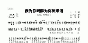 我为你喝醉为你流眼泪