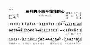 三月的小雨不懂我的心