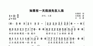 如果有一天我消失在人海