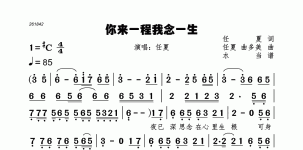 你来一程我念一生