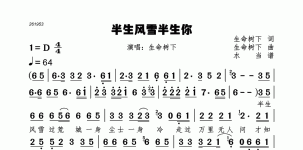 半生风雪半生你