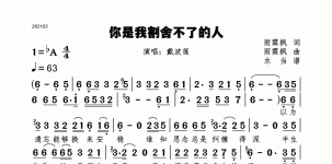 你是我割舍不了的人