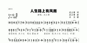 人生路上有风雨