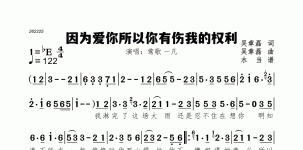 因为爱你所以你有伤我的权利