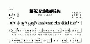 粗茶淡饭我都陪你
