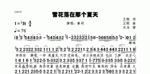 雪花落在那个夏天