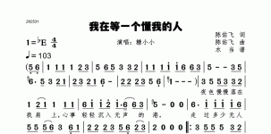 我在等一个懂我的人